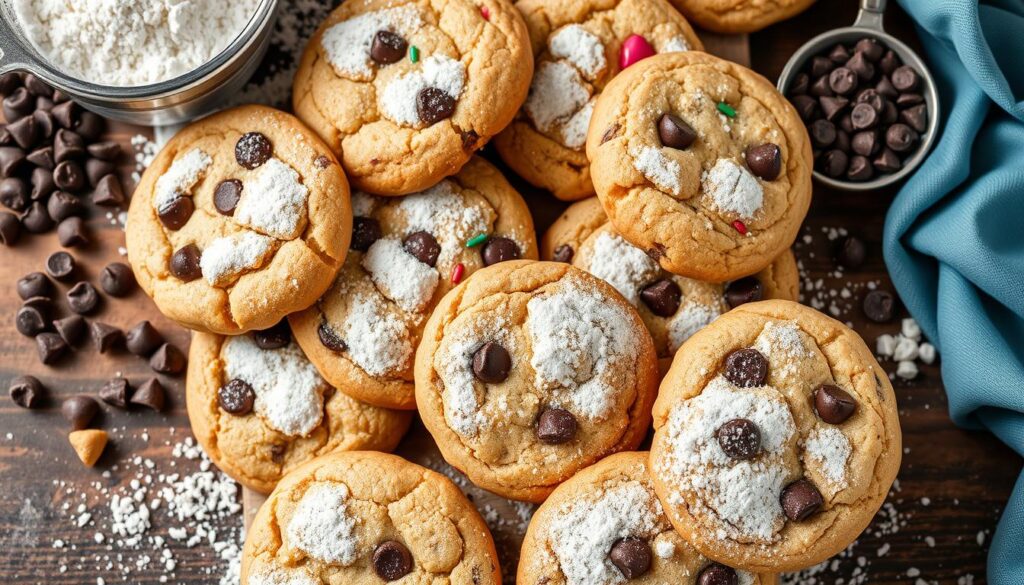 Chocolate Chip Cookies with Powdered Sugar Variations