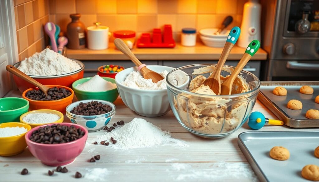 Disney Cookie Dough Preparation