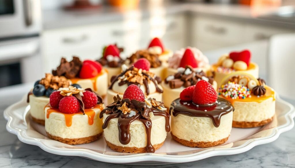 Mini Cheesecake Toppings Variety