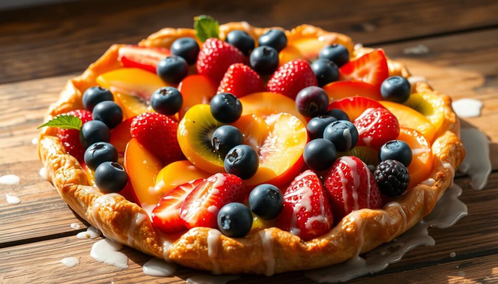 Seasonal Fruit Puff Pastry Tart