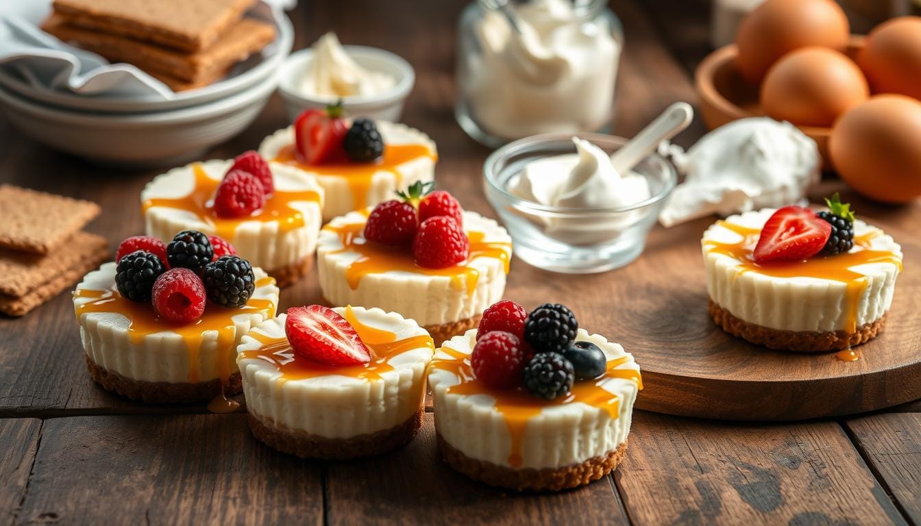 mini cheesecake