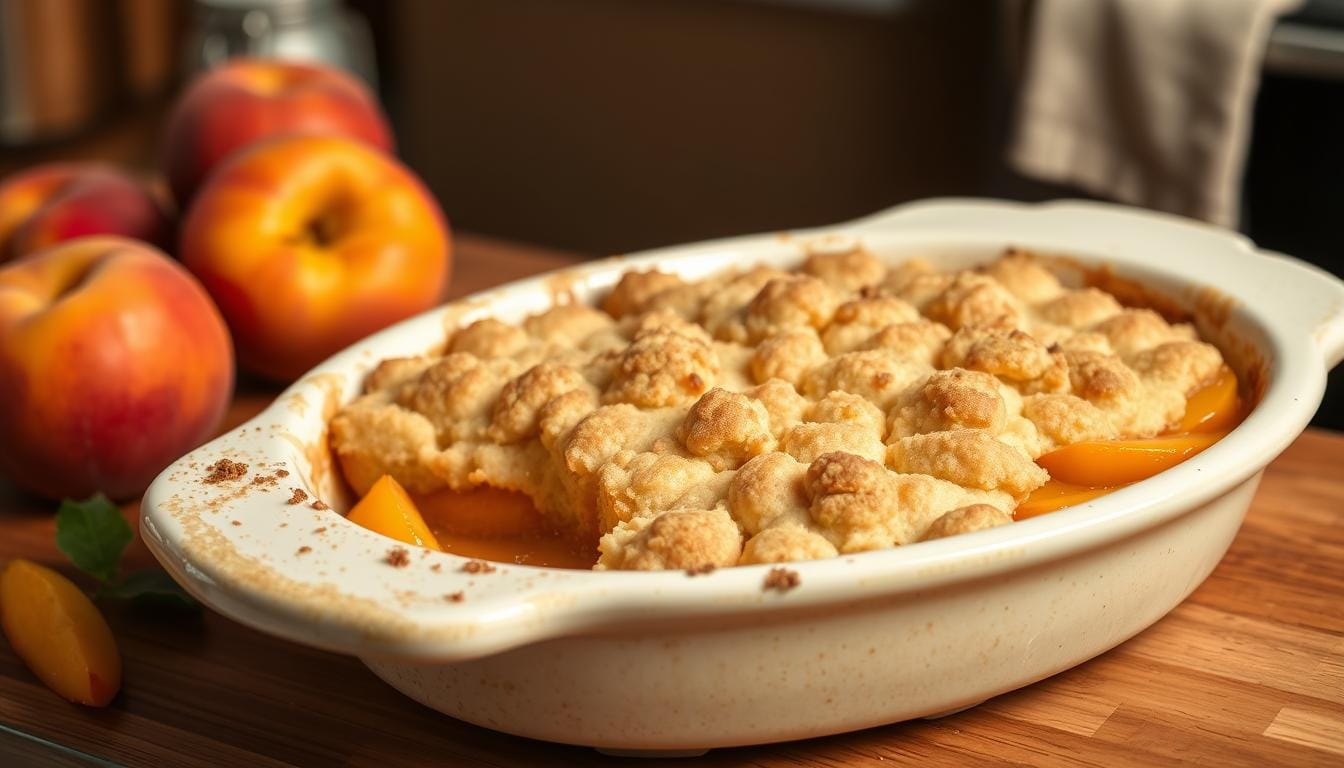 peach cobbler cake mix canned peaches