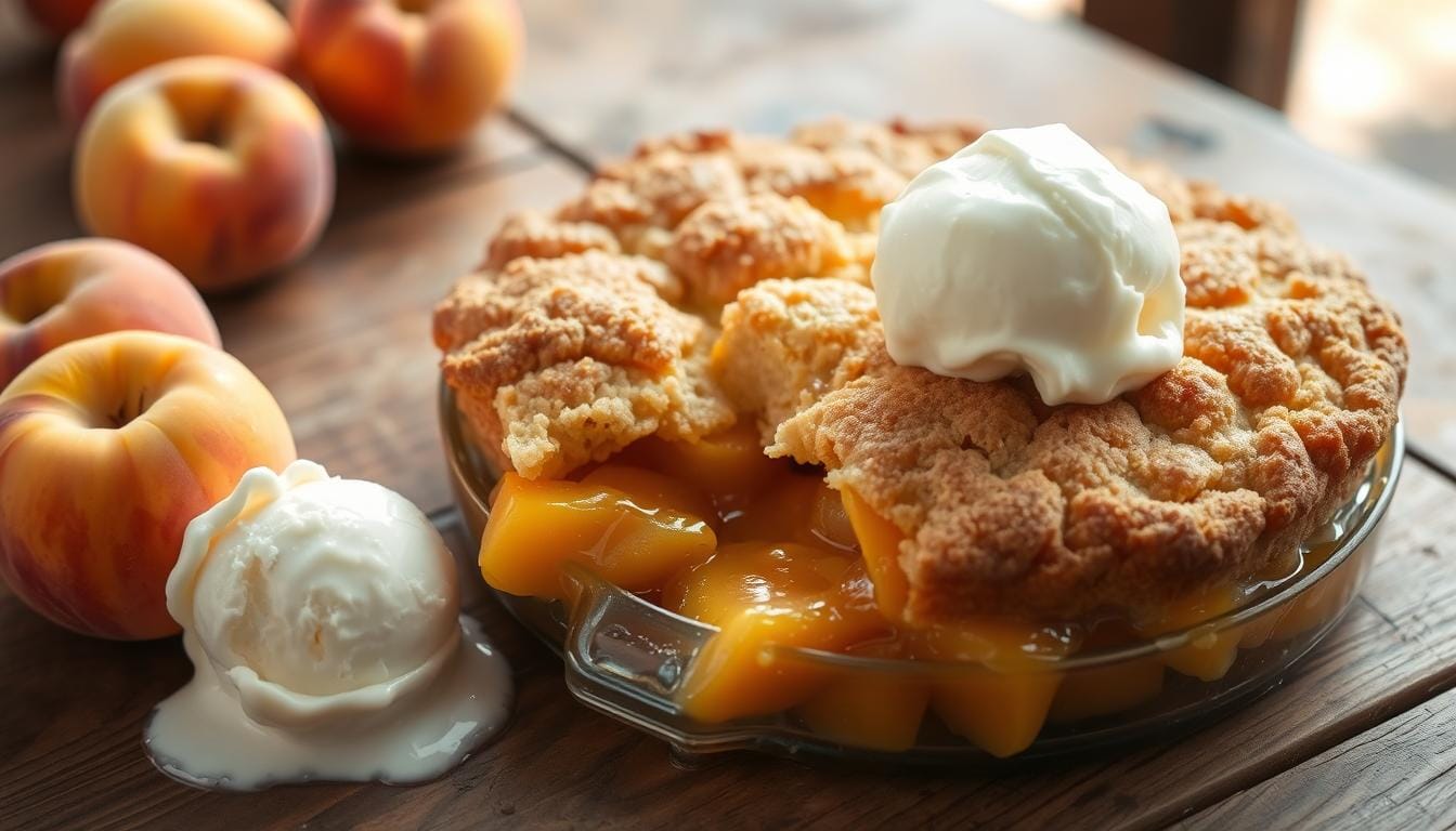 peach cobbler with cake mix