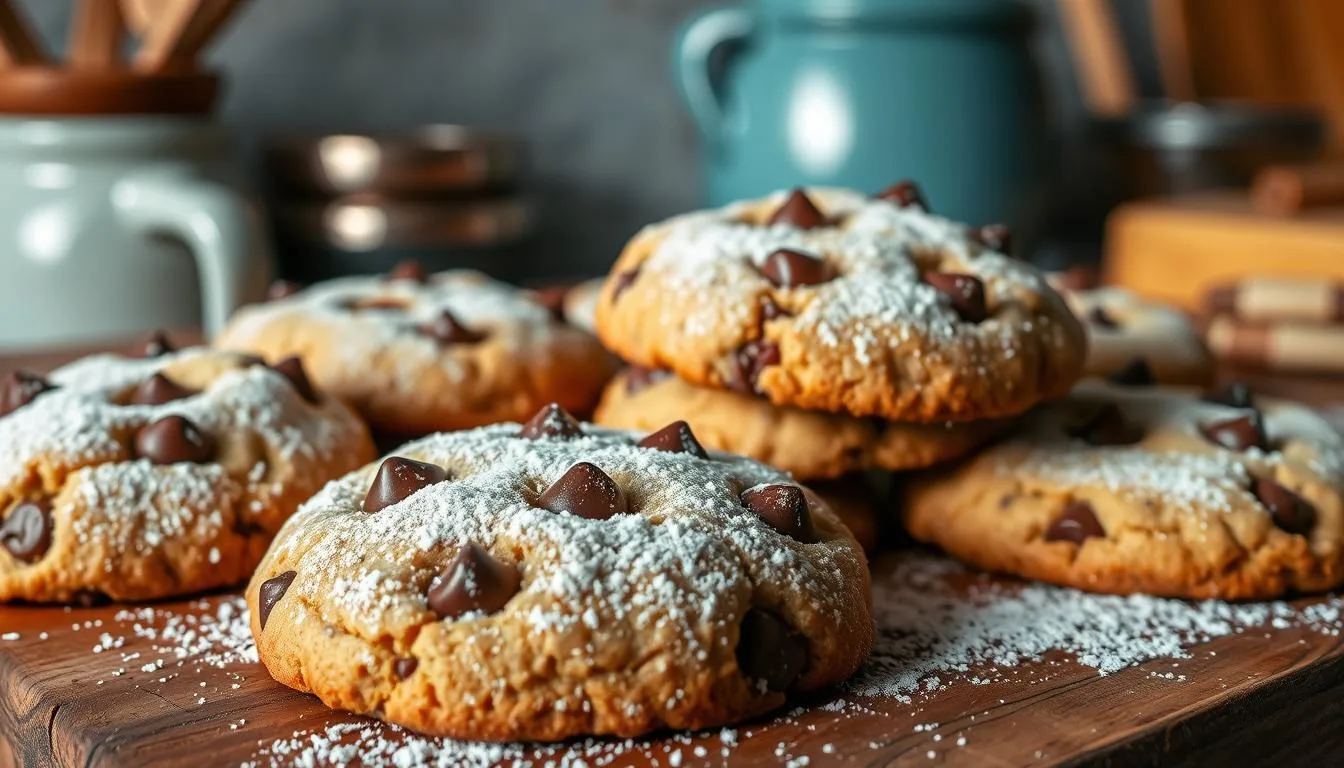 powdered sugar in chocolate chip cookies