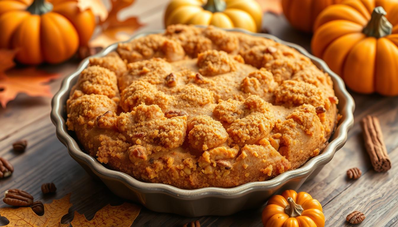 pumpkin dump cake with spice cake mix