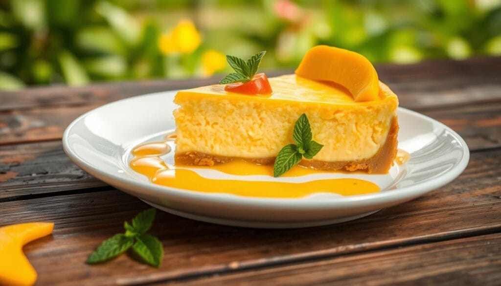 Mango Cheesecake Presentation