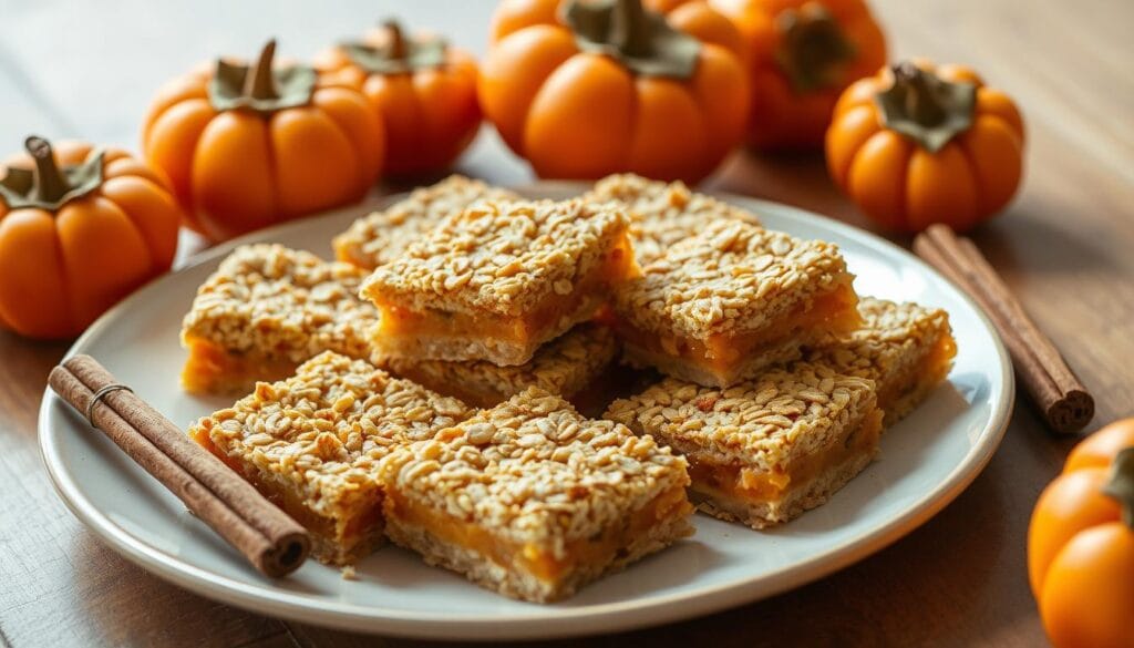 Persimmon Bars with Oatmeal Topping