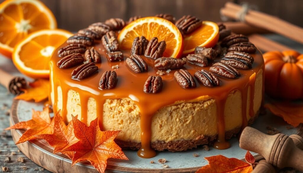 Sweet Potato Cheesecake Seasonal Toppings